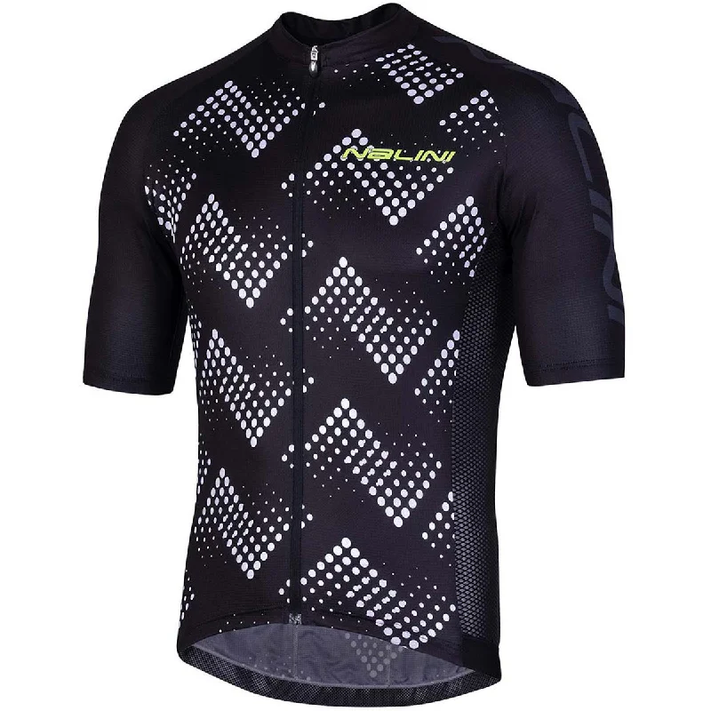 cycling clothing with bold logos-Maglia Nalini Ais Podio 2.0 - Nero bianco