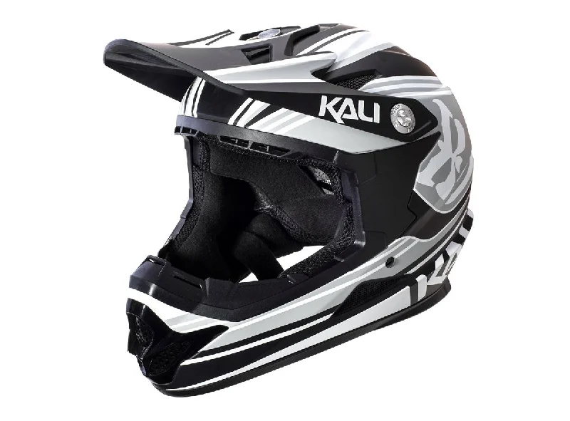 Bicycle helmet club logo-Kali Zoka Full Face Helmet - Slash - Gray-Black