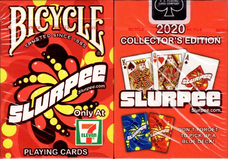 Bicycle smart features-Slurpee Red 2020 Bicycle Playing Cards