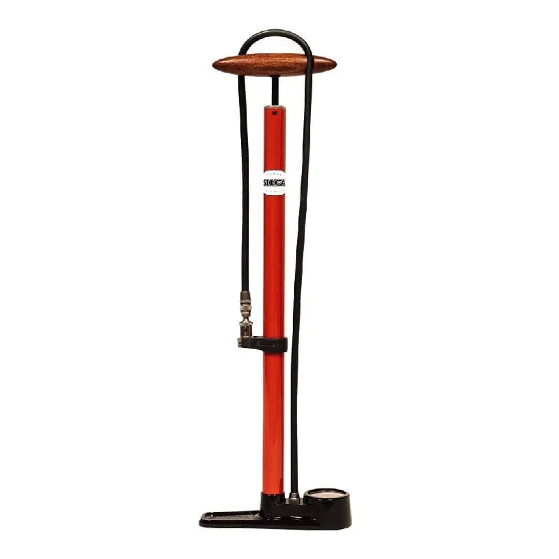 SILCA Pista Floor Pump Red