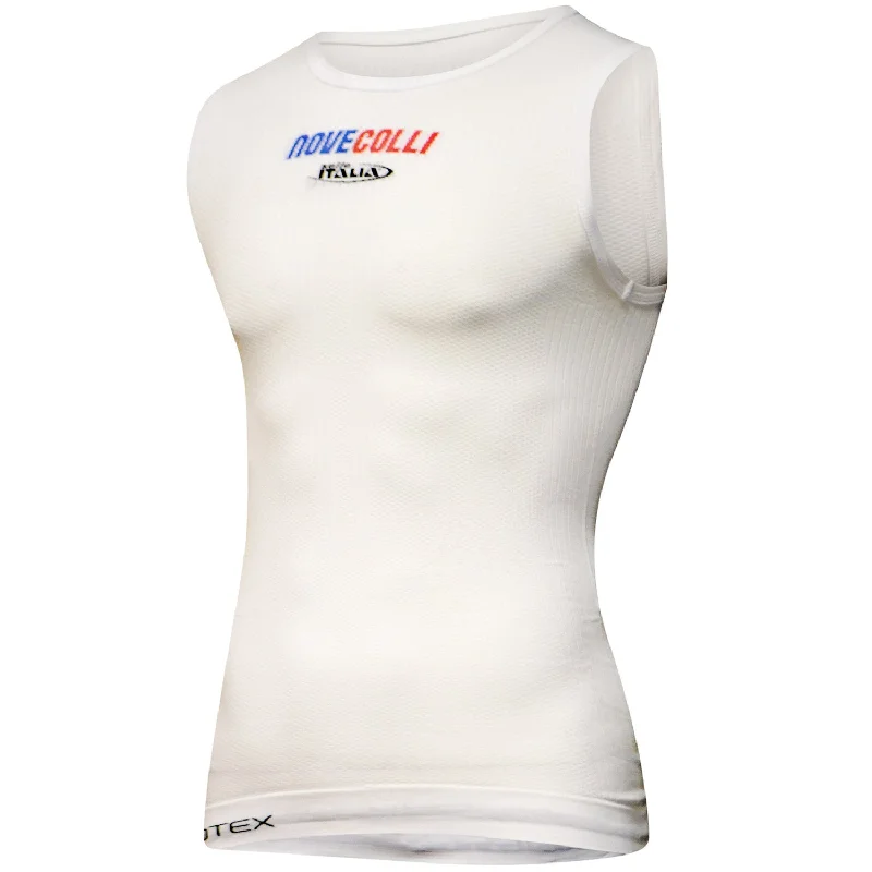 cycling clothing for off-road trails-Maglia intima senza maniche Biotex Novecolli - Bianco