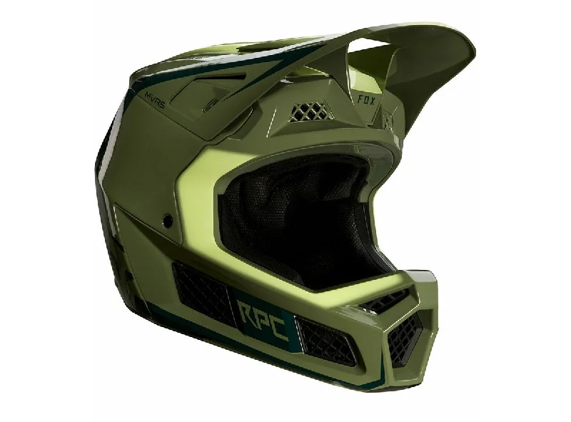 Bicycle helmet subtle look-Fox Racing Rampage Pro Carbon Full Face Helmet - Pine - 2020